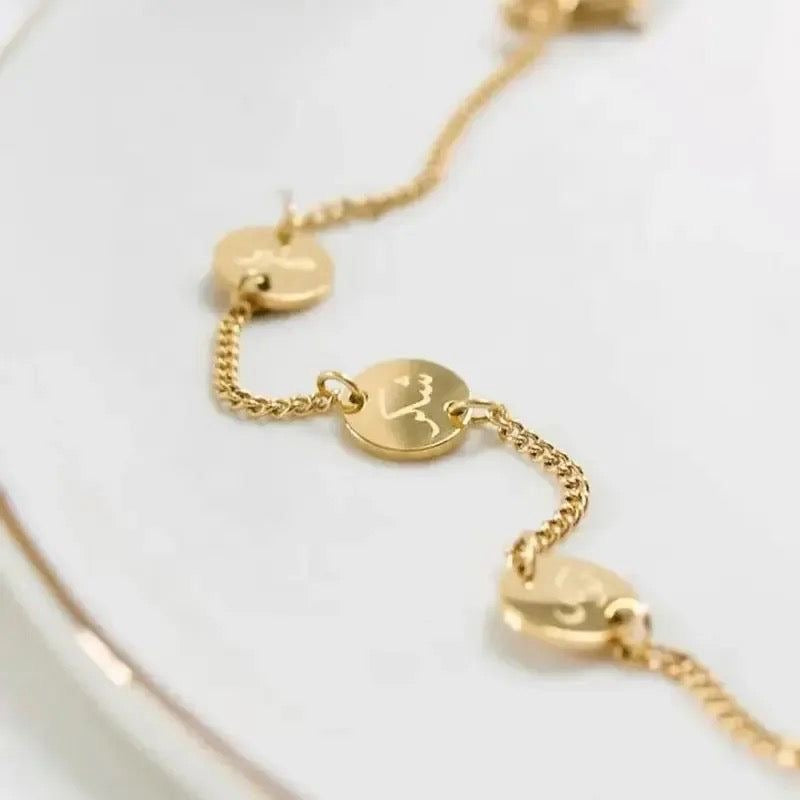 Custom Zodiac Charm Bracelet – Personalized Gold Jewellery