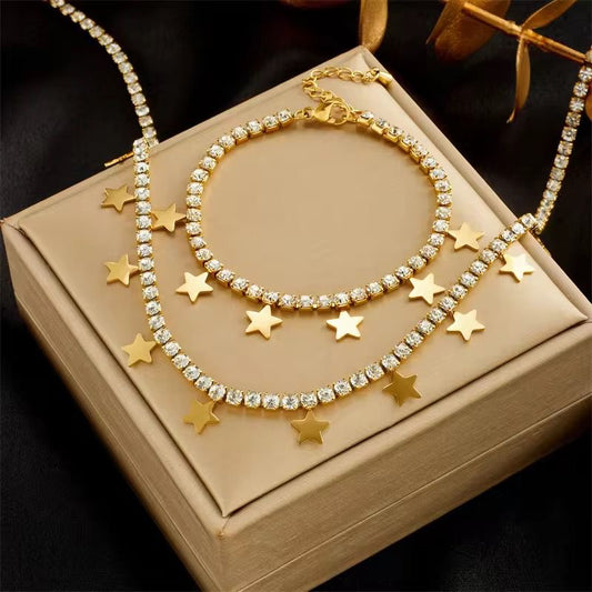 Star ⭐ necklace & bracelet 😍