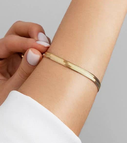 Minimalist Gold Snake Chain Anklet & Bracelet
