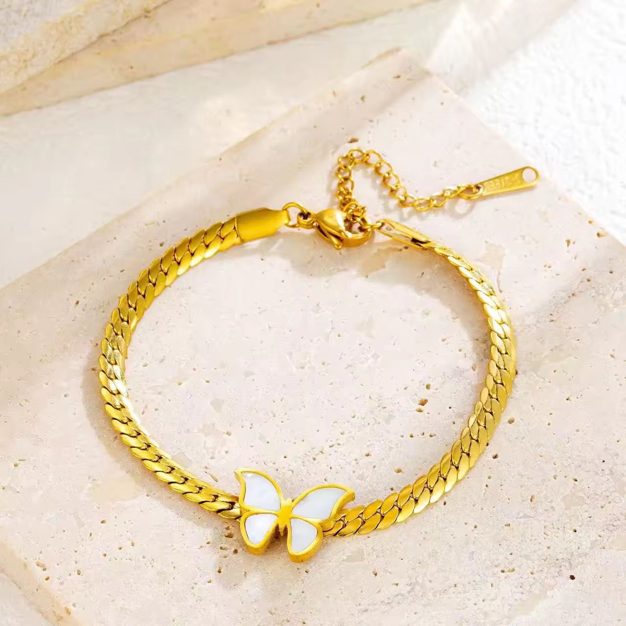Elegant Gold Butterfly Bracelet