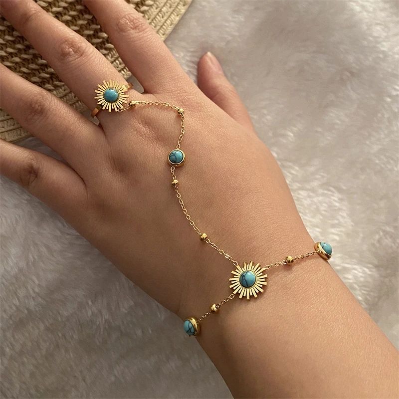 Turquoise Sun Jewelry Set 💎☀️
