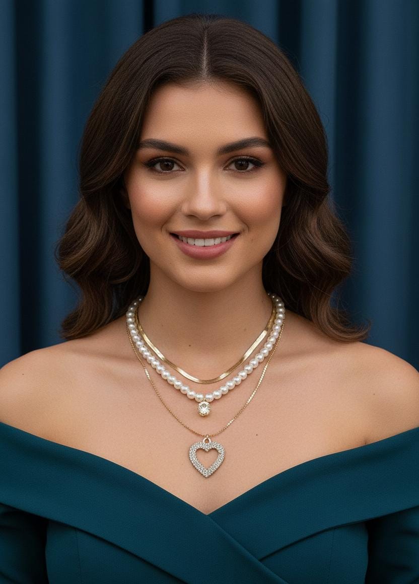 "Elegant Pearl Layered Necklaces"