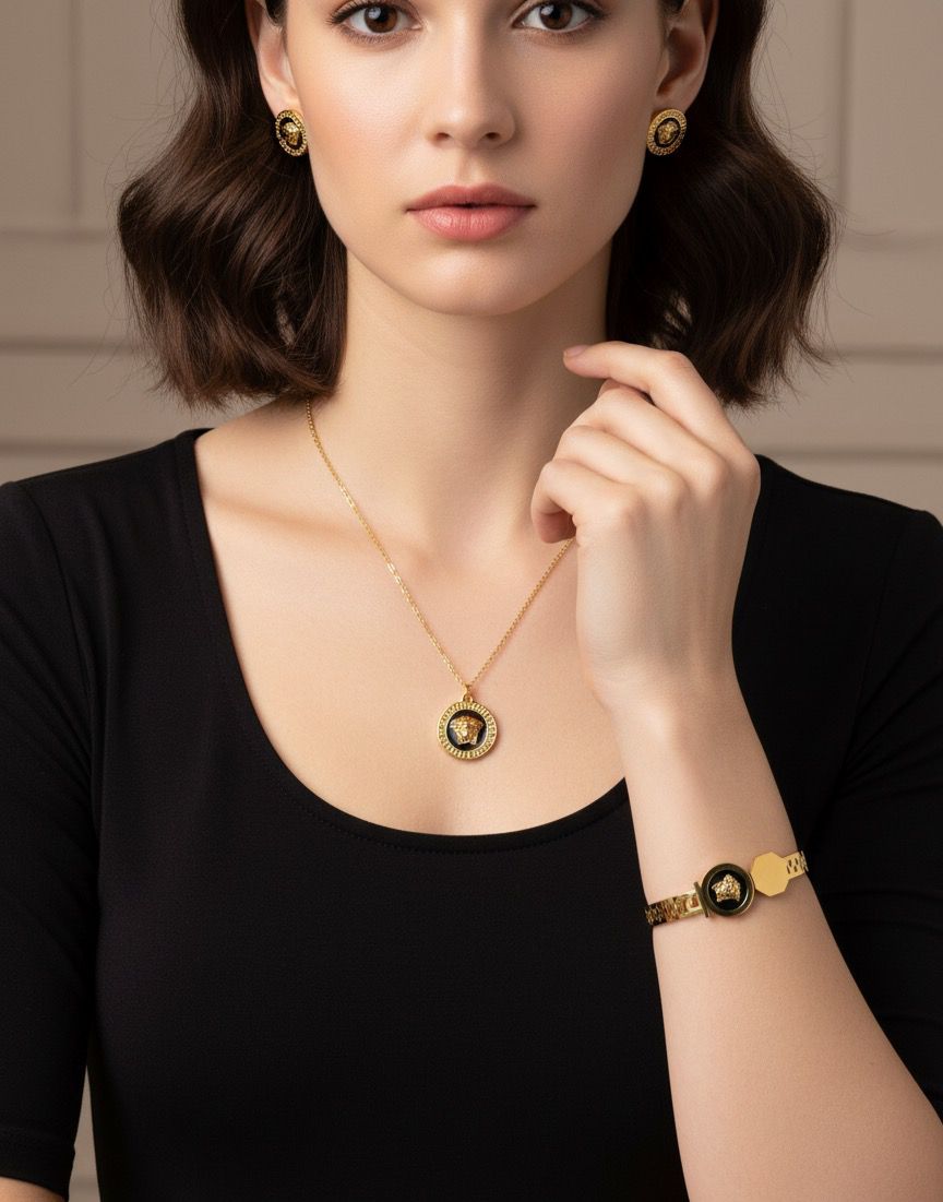 Versace Gold Jewelry Set