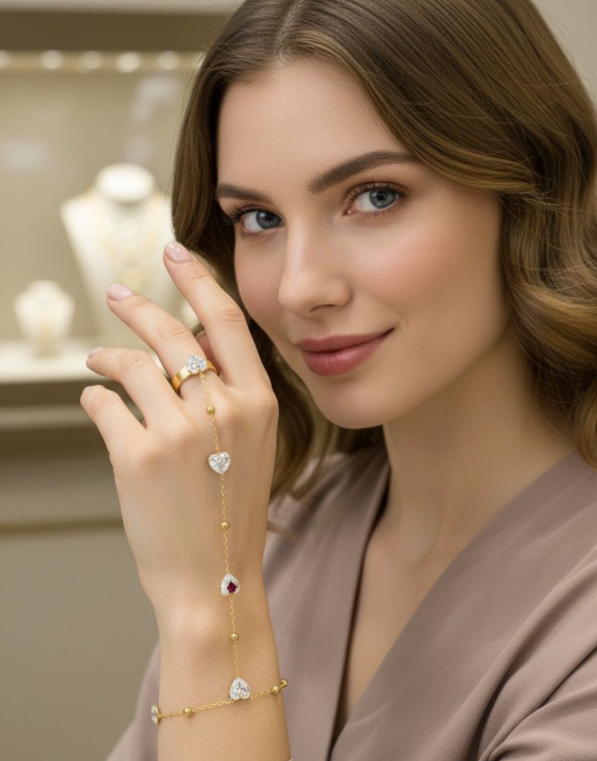 "Gold Heart Ringlet"