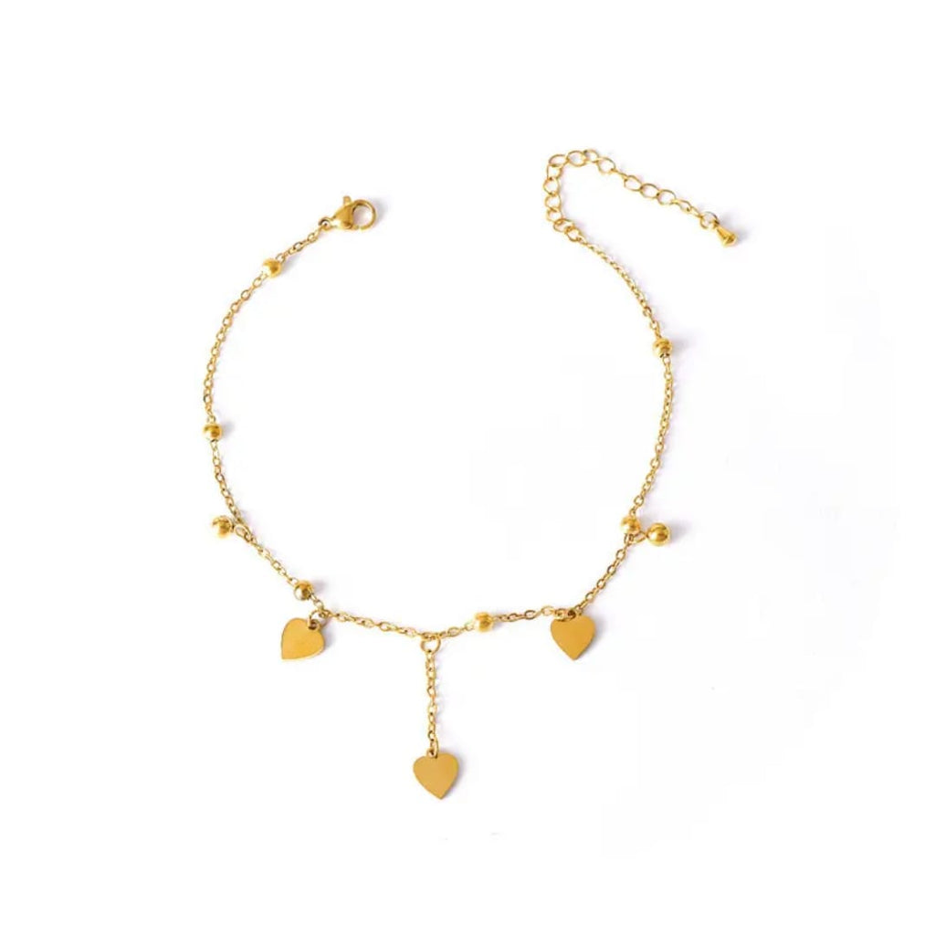 "Elegant Heart anklet"