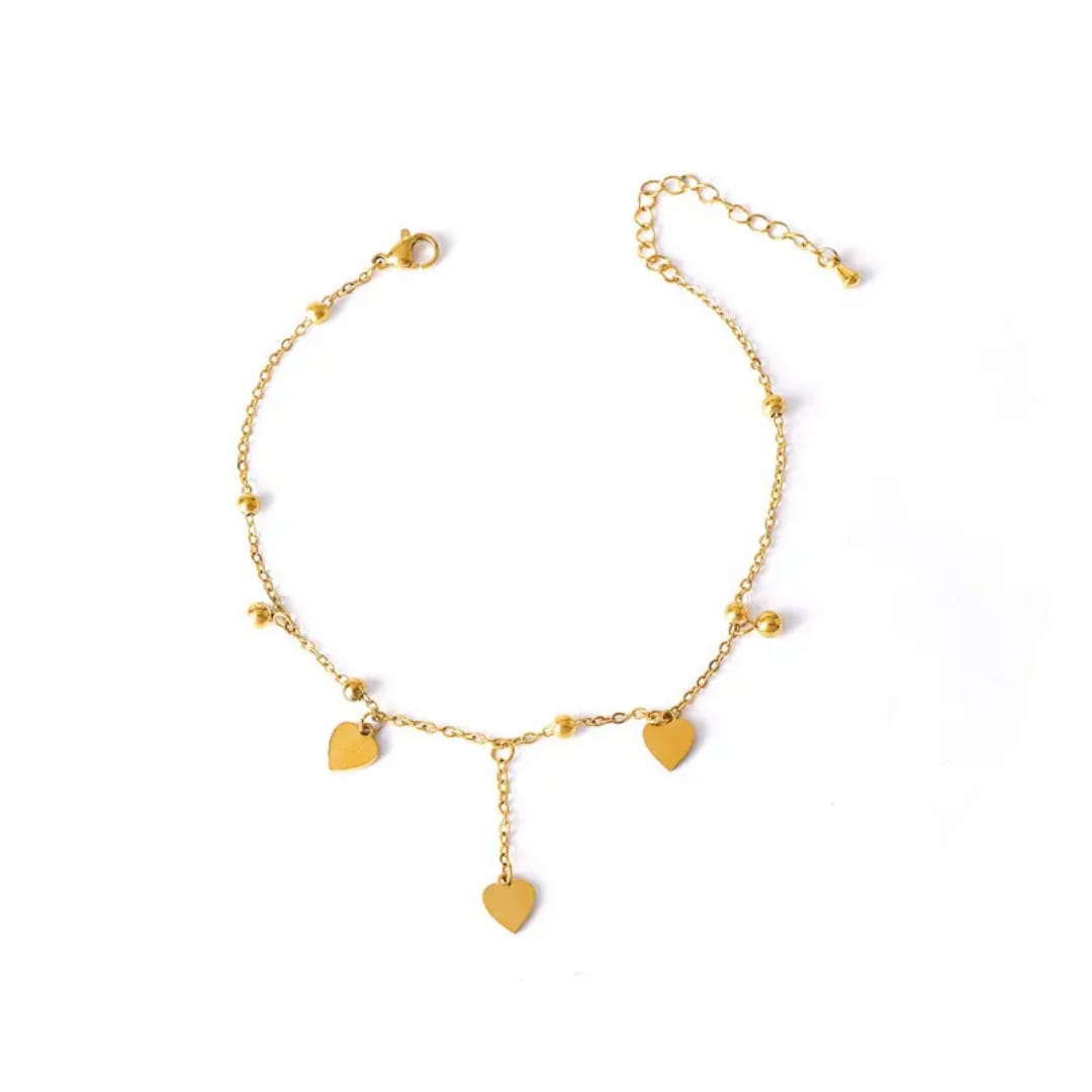 "Elegant Heart anklet"