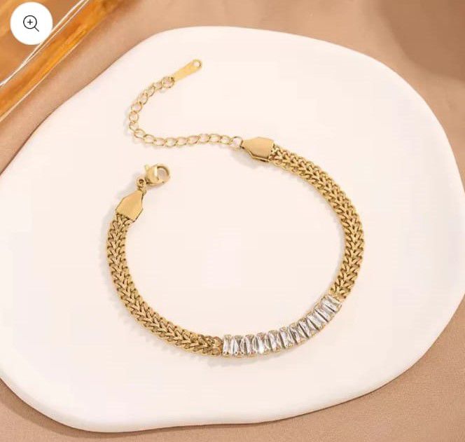 Stainless Steel Chain Bracelets Duo