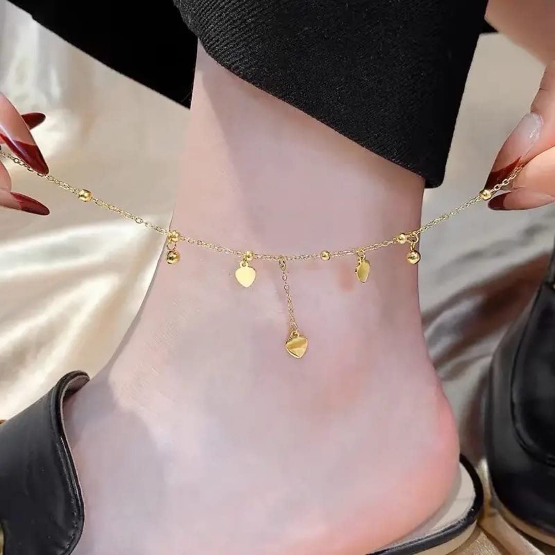 "Elegant Heart anklet"