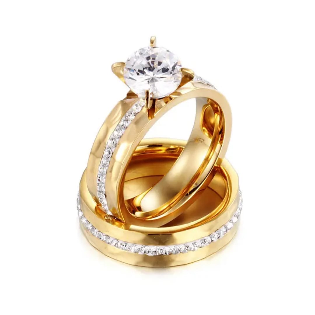 Golden couple ring