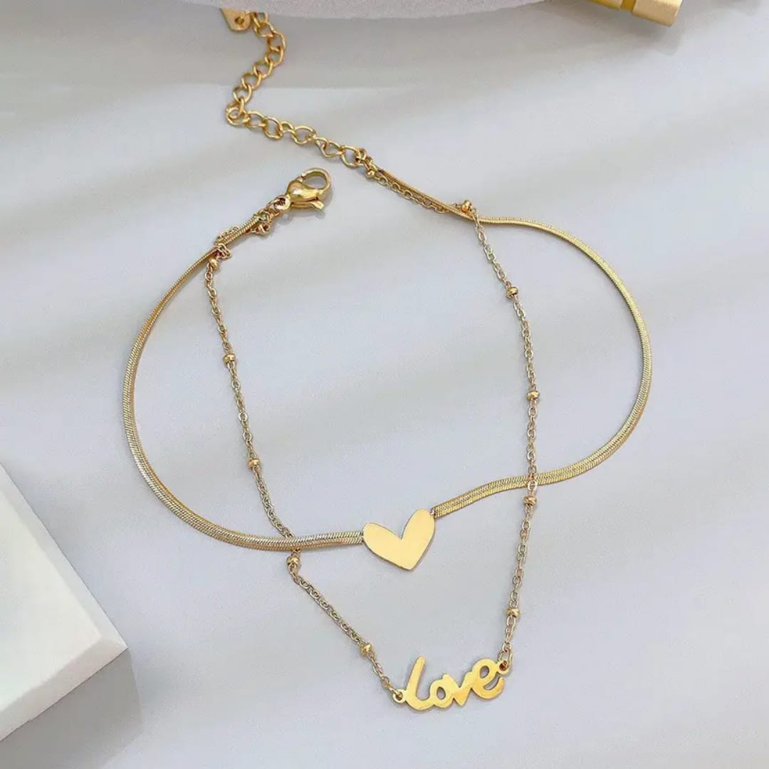 Delicate Anklet with Charm