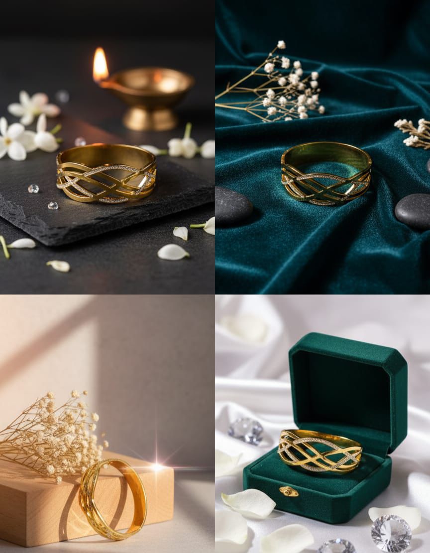 Golden Lattice Bangle 💎