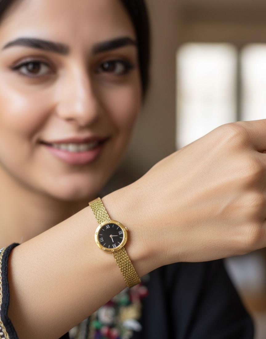 Mesh Fake Watch Bracelet