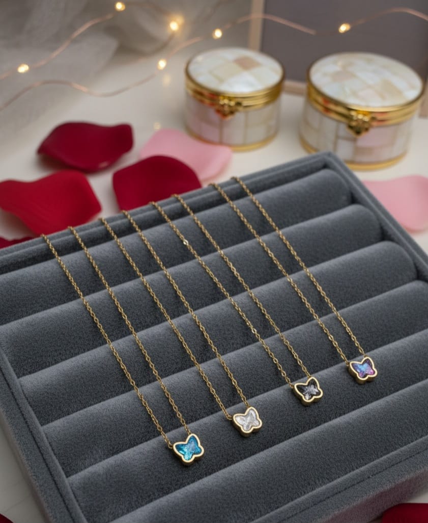 Butterfly charm necklace 🦋