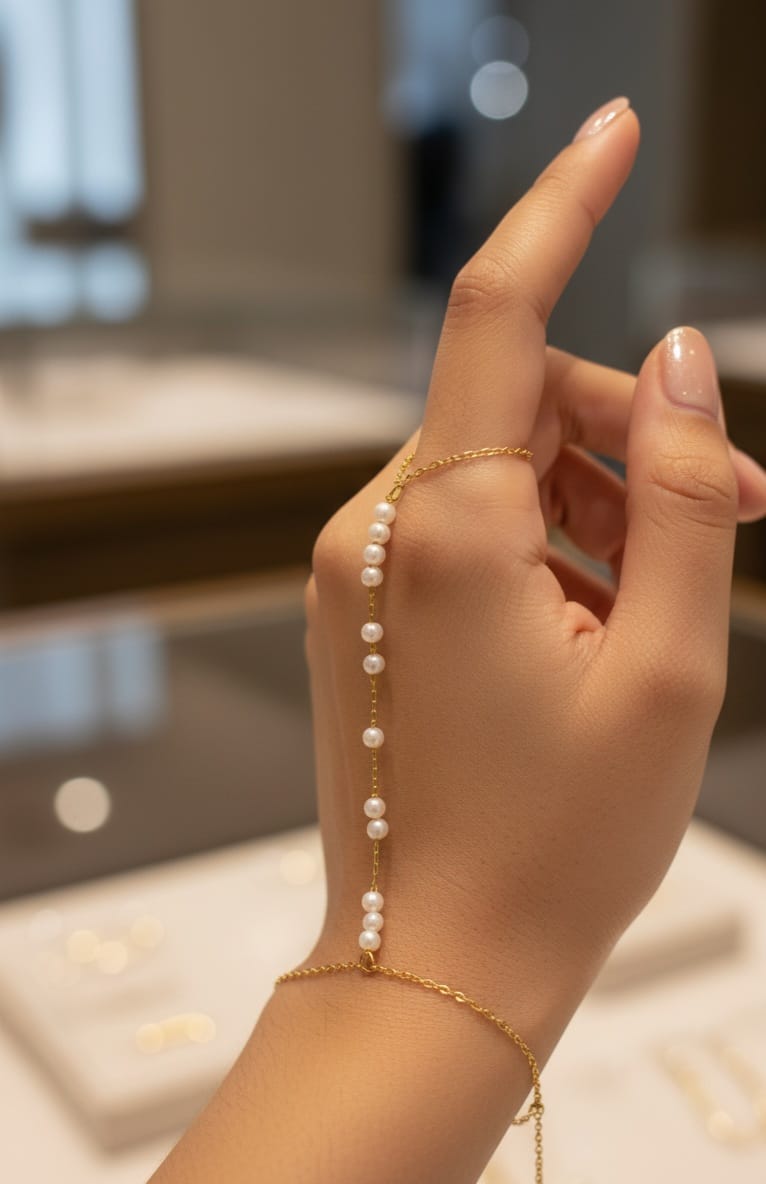 Luxury pearl ringlet