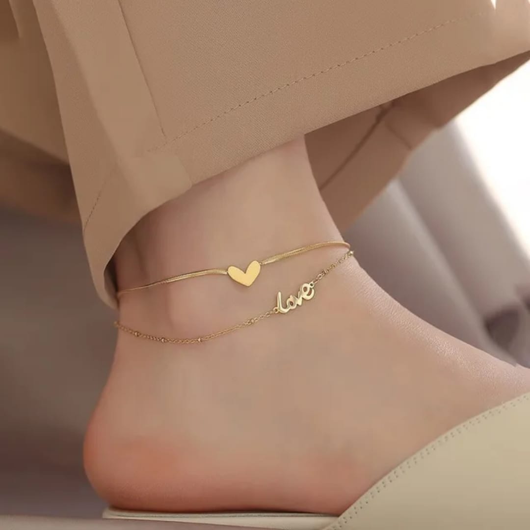 Delicate Anklet with Charm