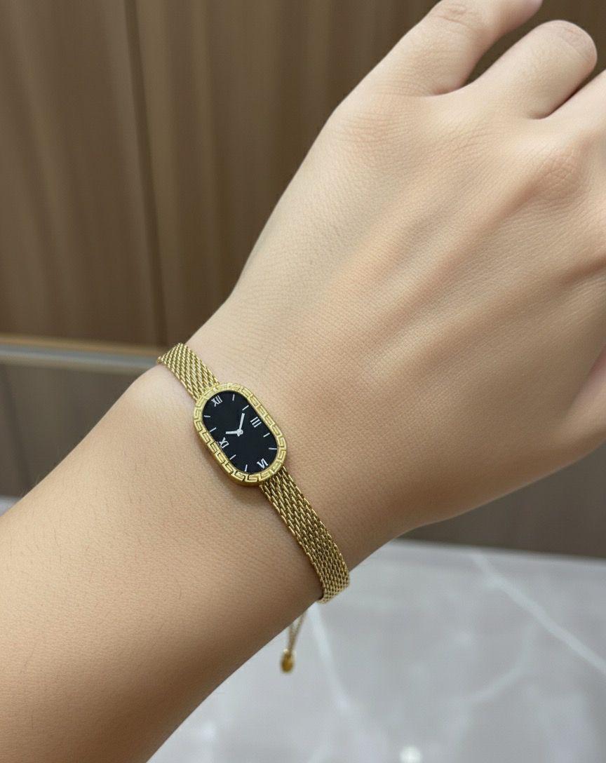 Mesh Fake Watch Bracelet