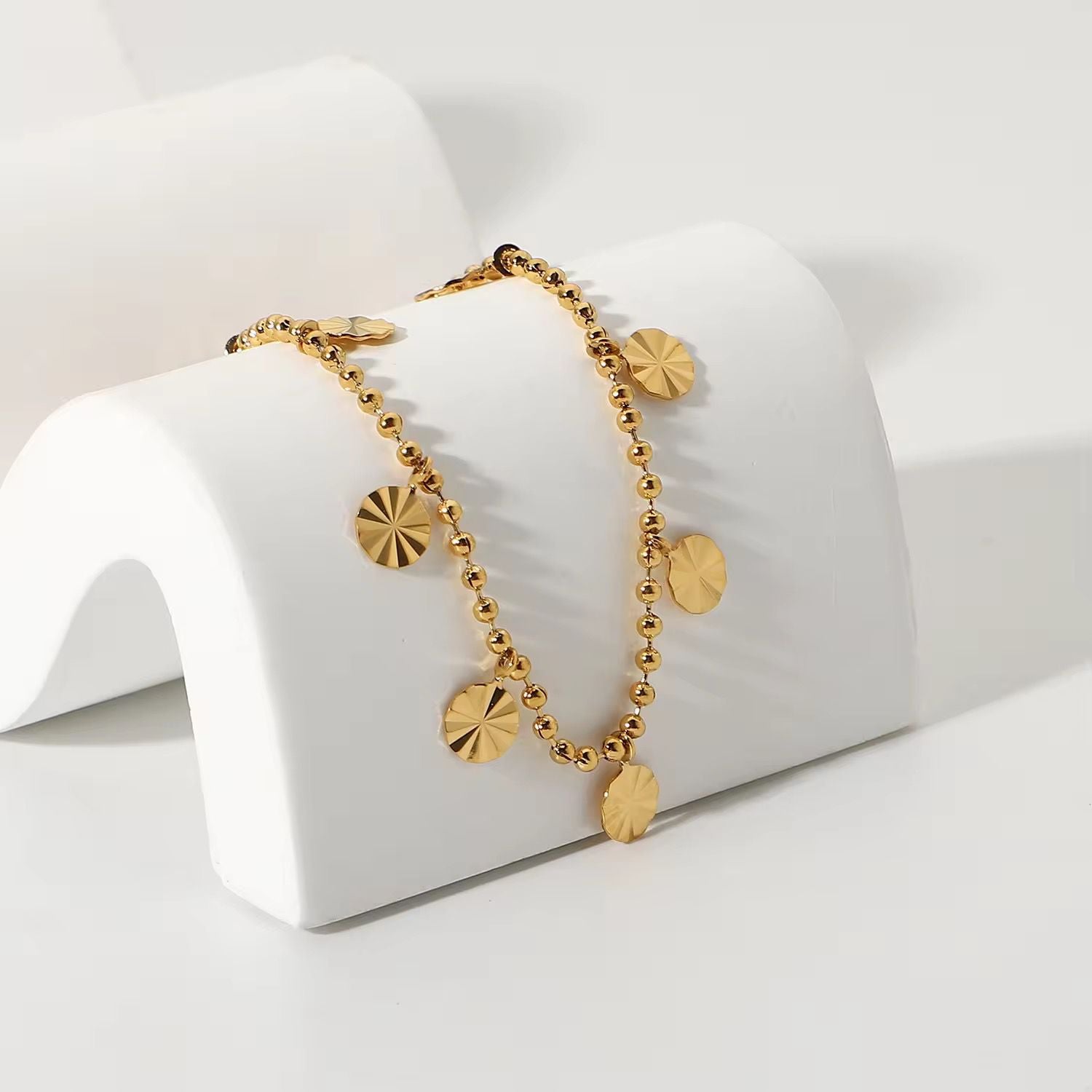 Golden Sun Coin Anklet