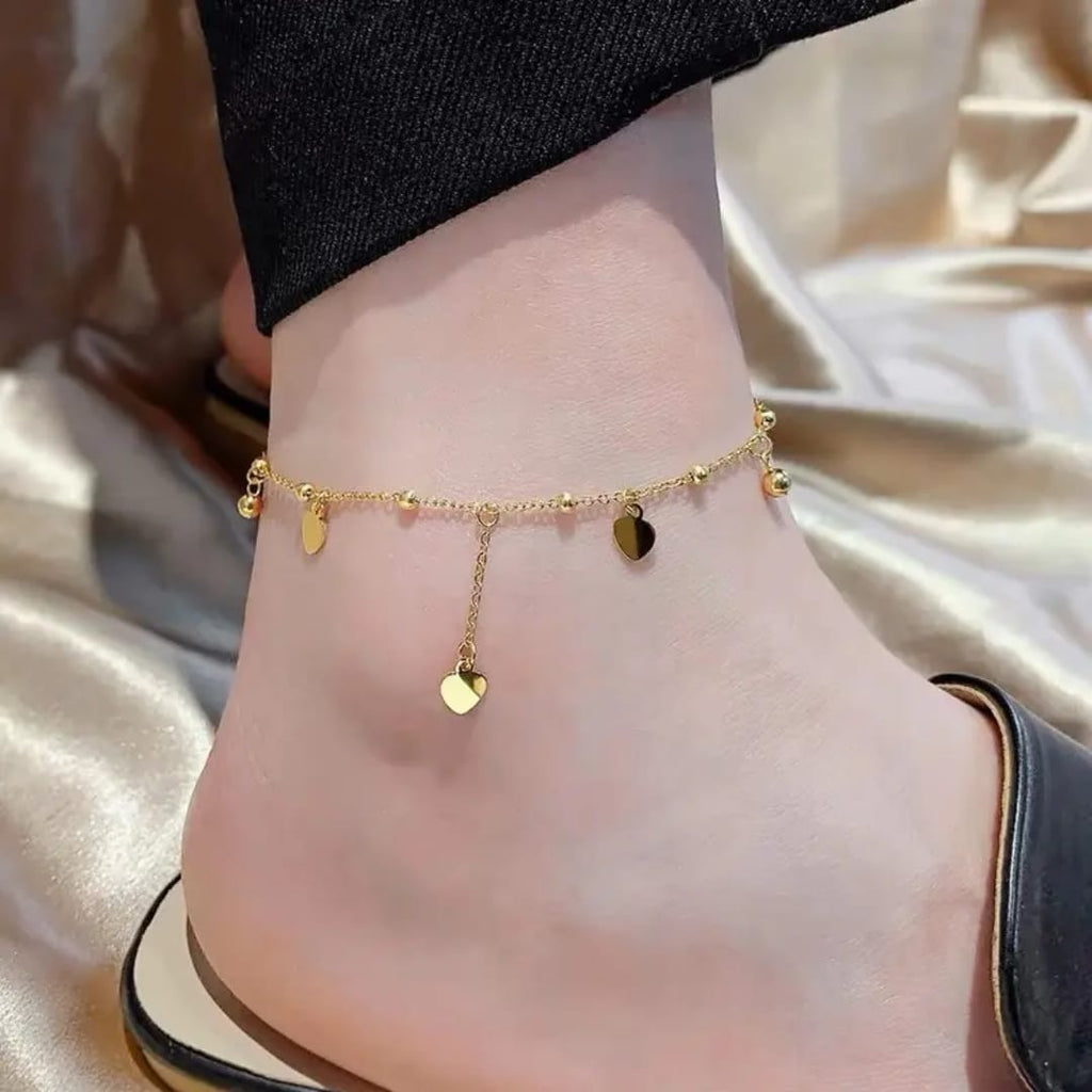 "Elegant Heart anklet"