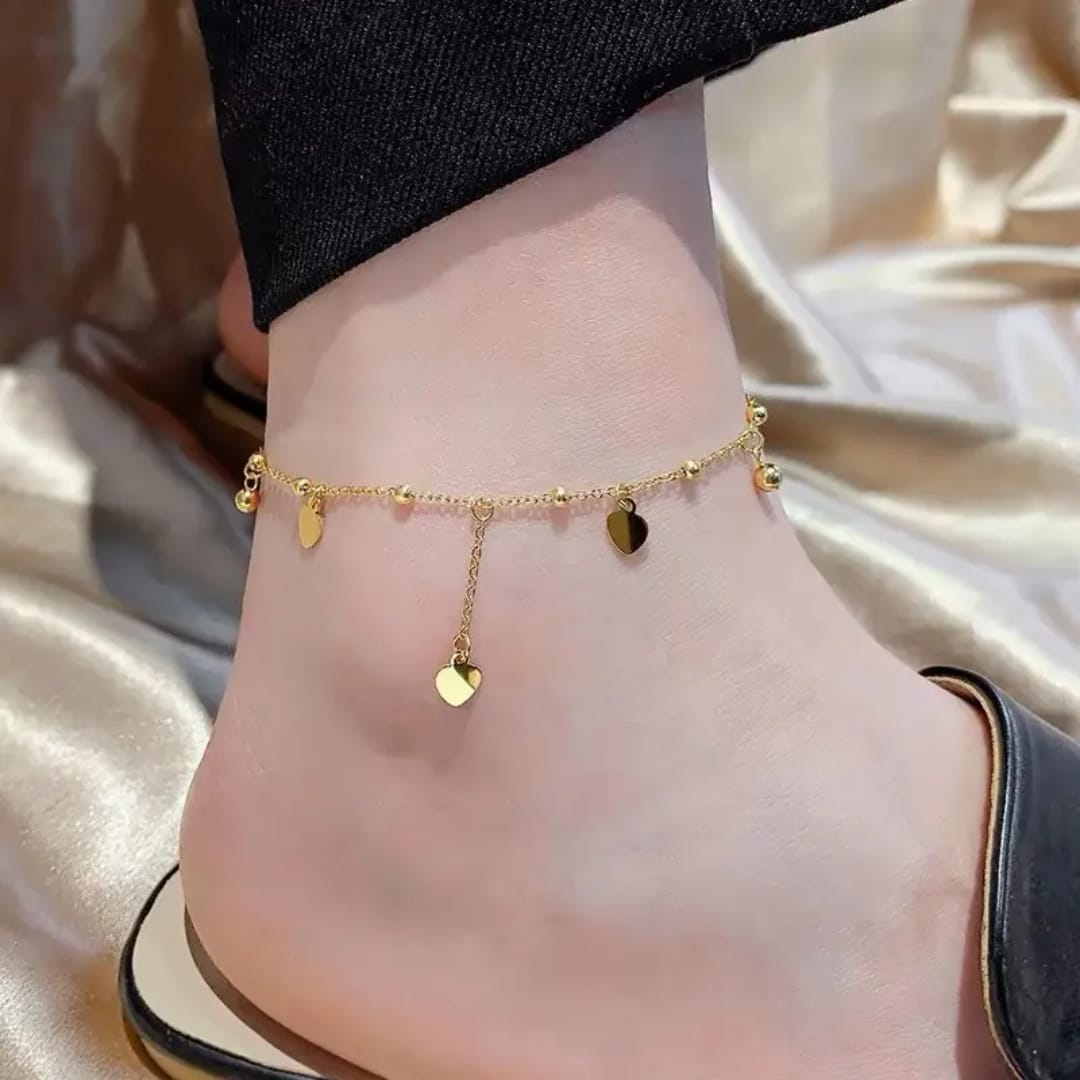 "Elegant Heart anklet"