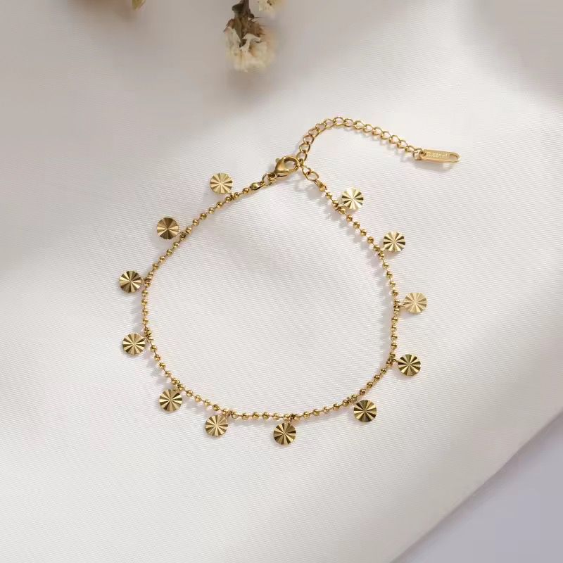 Golden Sun Coin Anklet