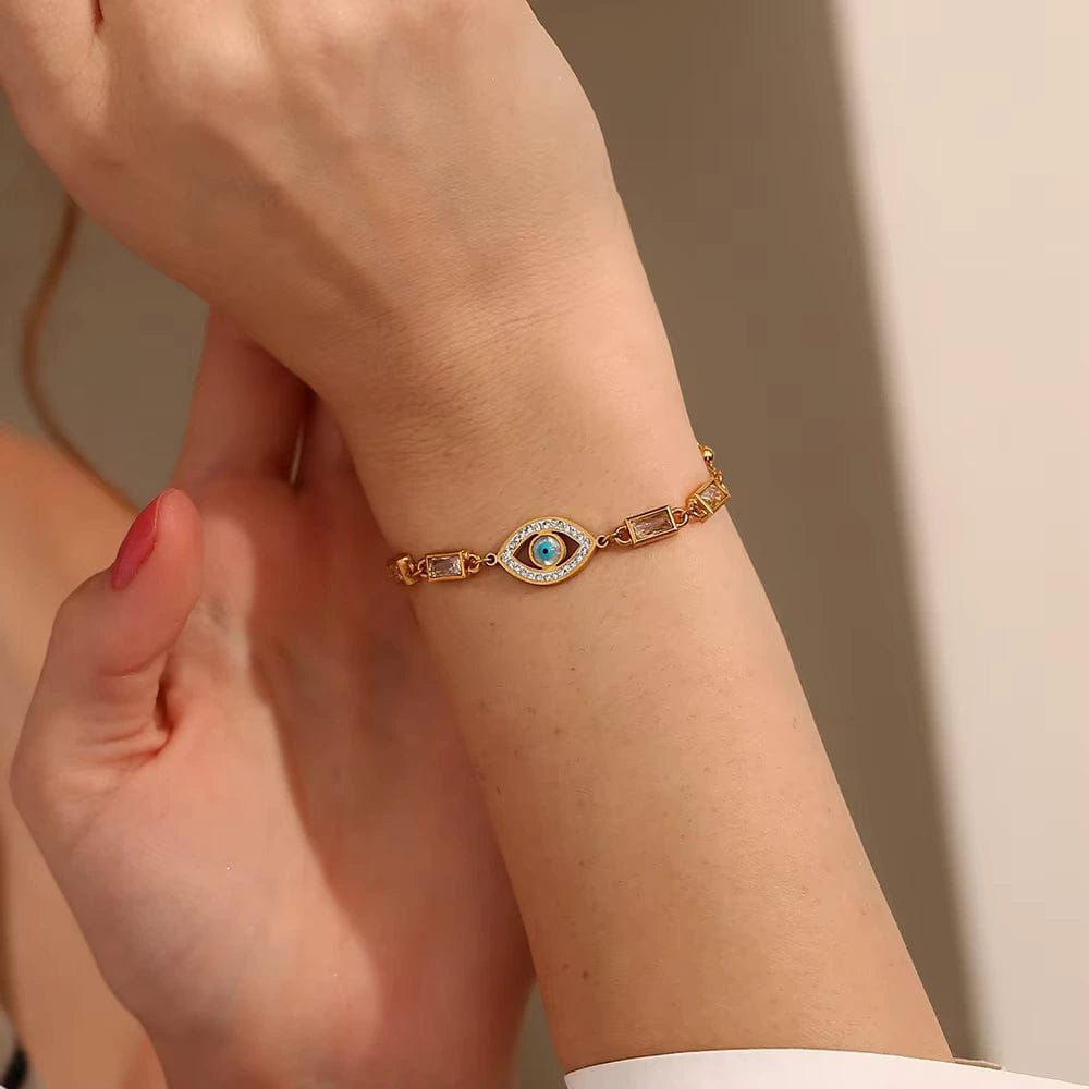 Evil eye charm bracelet
